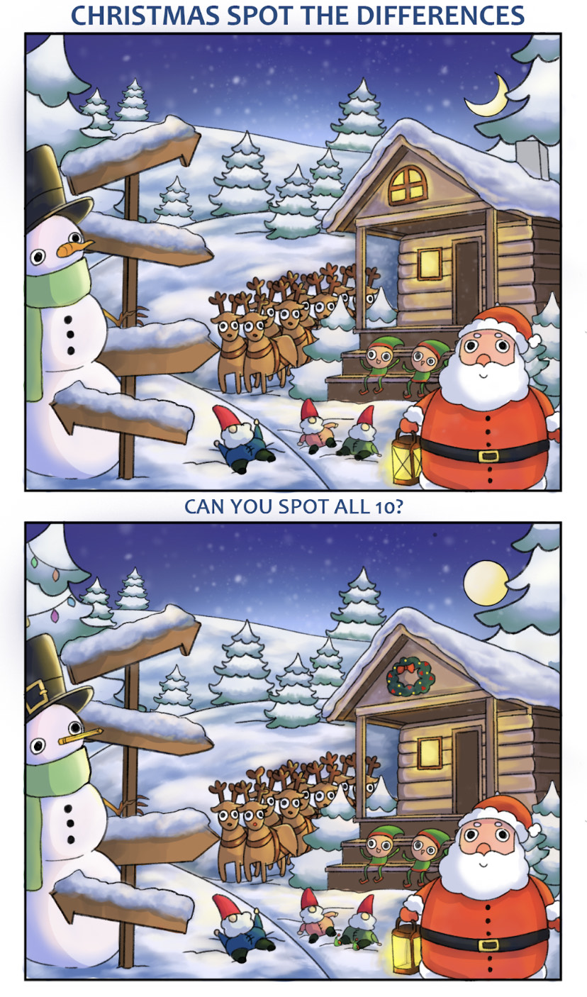 Christmas spot the differences – TCHS Rampage