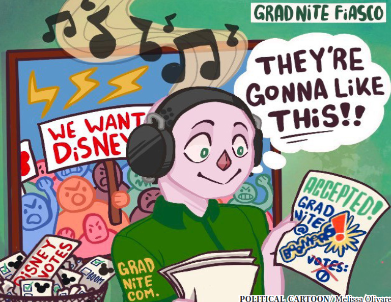 Political Cartoon: Grad Nite Fiasco